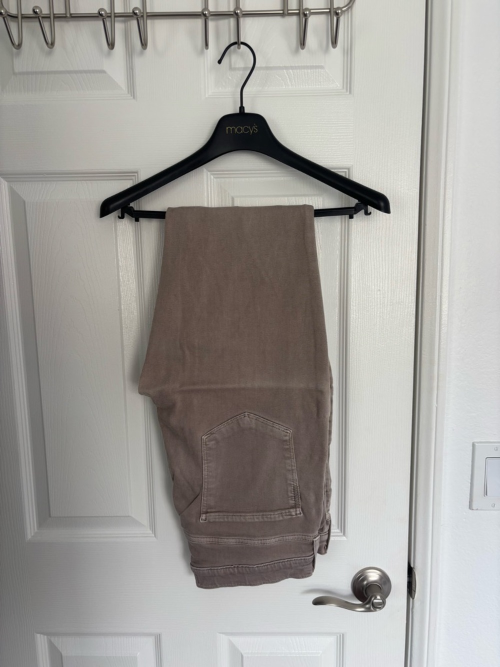 Paige - Taupe-Light Brown Straight Leg Pants